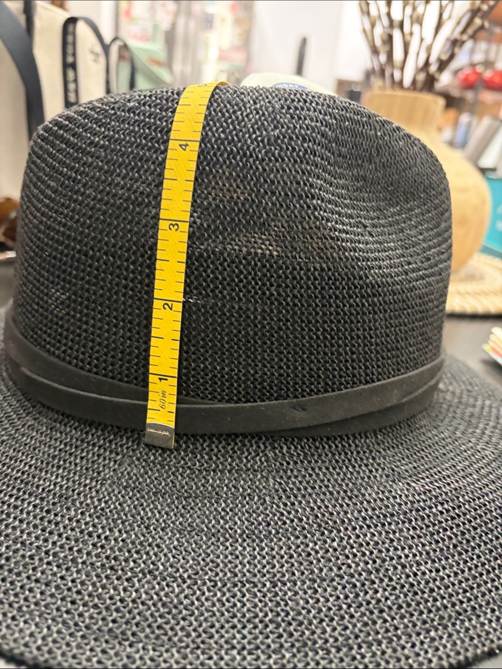 Wyeth by Todd Magill Black Woven Wide-Brim Hat - Picture 5 of 6